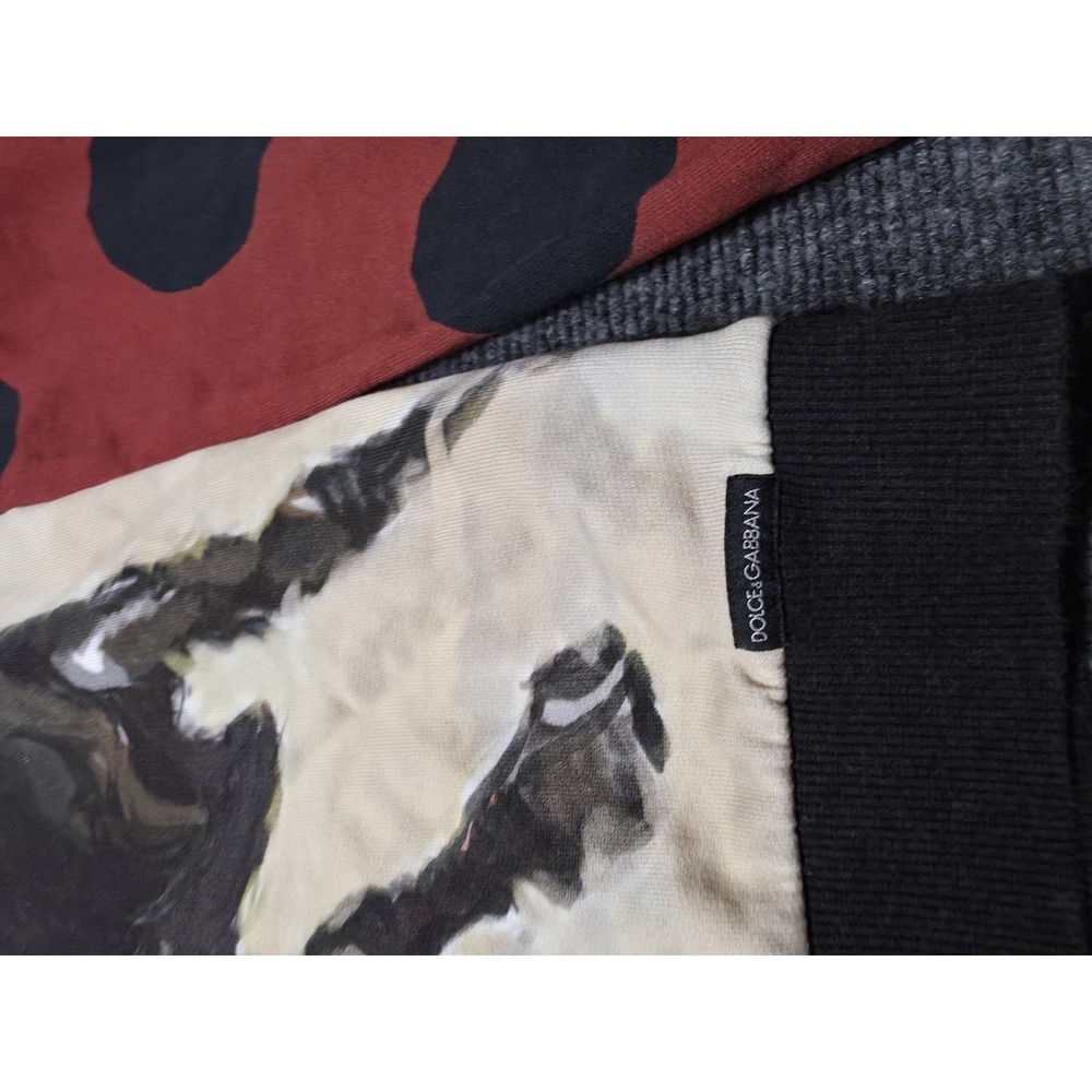 Dolce & Gabbana Bull Print Polka Dot Hoodie Jacket IT 48/US M Made in Italy - Picture 8 of 9